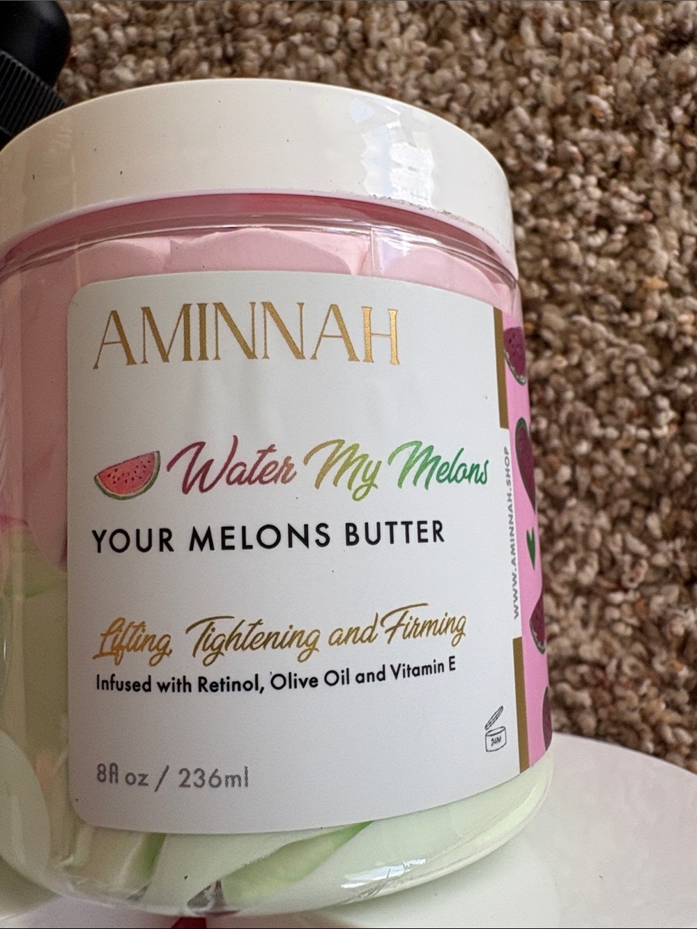 AMINNAH Pink & Pastel Bath & Body Moisturizer Set - Whipped Butters & Scrubs - Picture 3 of 9